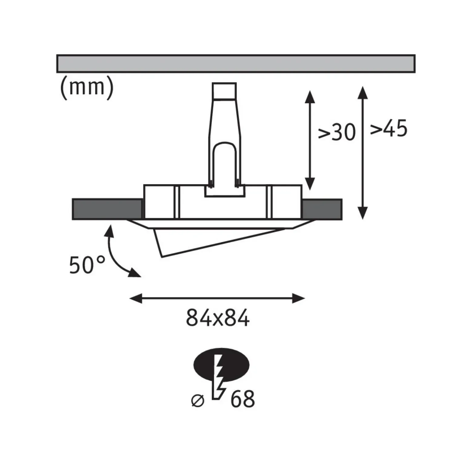 Paulmann Nova Plus 3 ud foco LED angular, aluminio