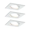 Paulmann Nova Plus 3 ud foco LED angular, blanco