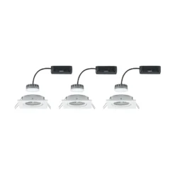 Paulmann Nova Plus 3 ud foco LED angular, blanco