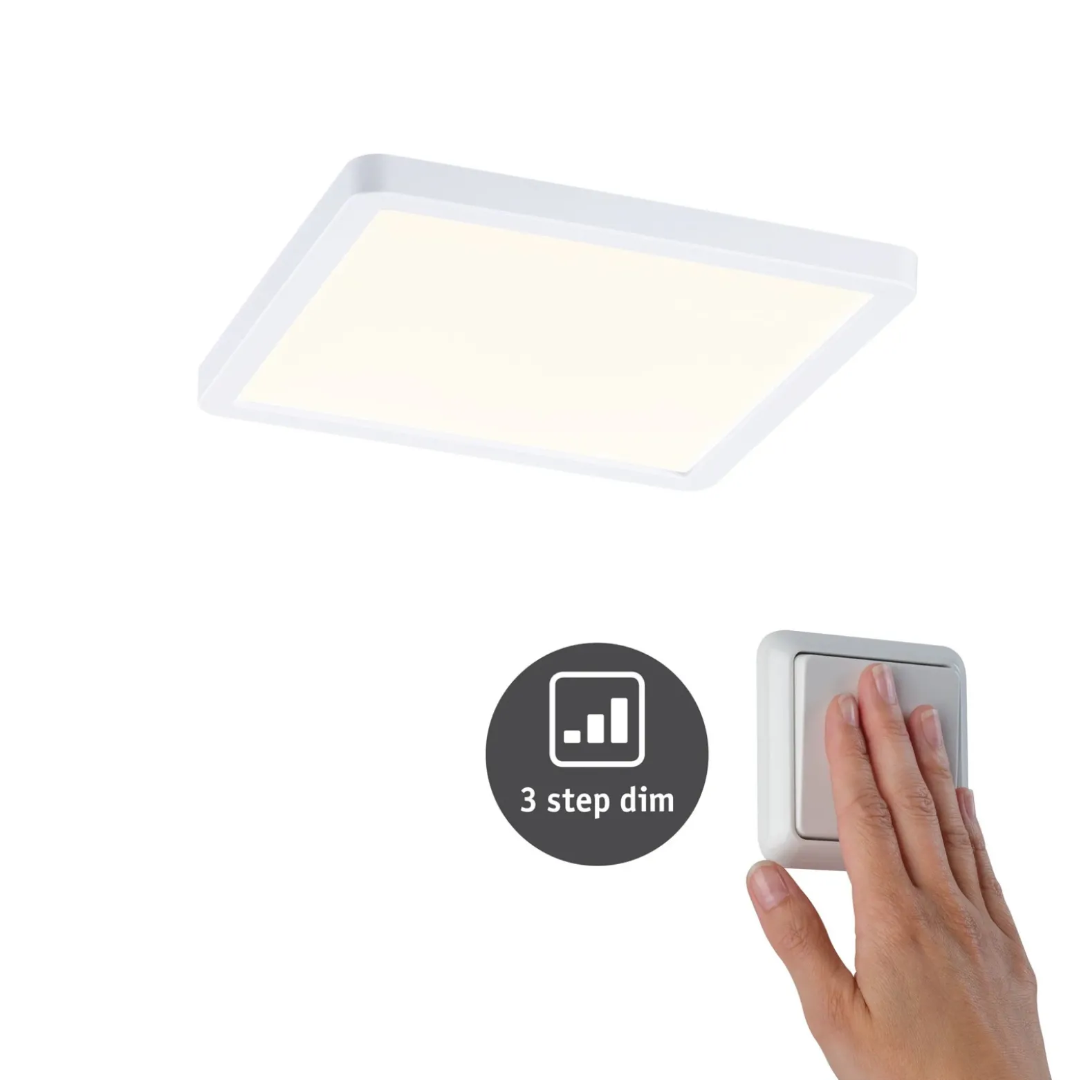 Paulmann panel Aero 830 angular blanco 3dim 17,5cm