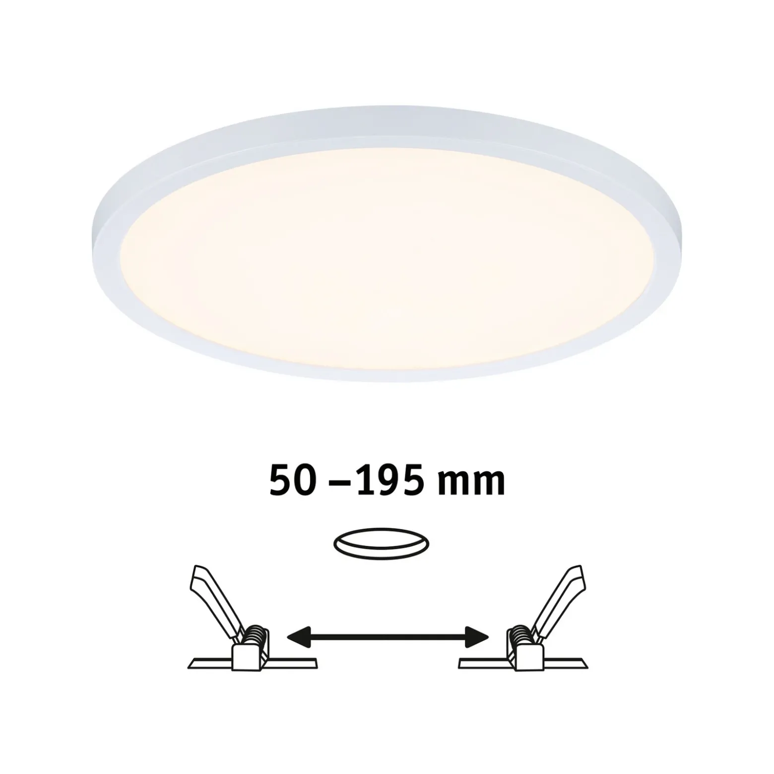 Paulmann panel Aero 830 redondo blanco 3dim 23cm