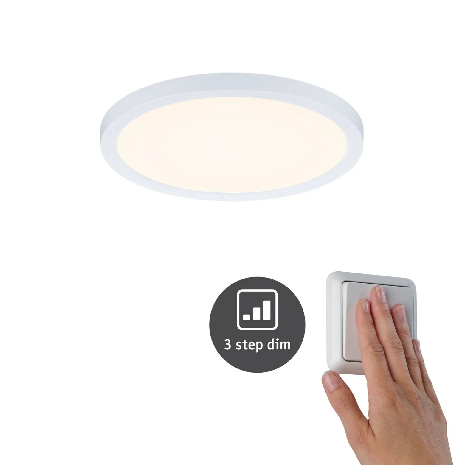 Paulmann panel Aero 830 redondo blanco 3dim 17,5cm