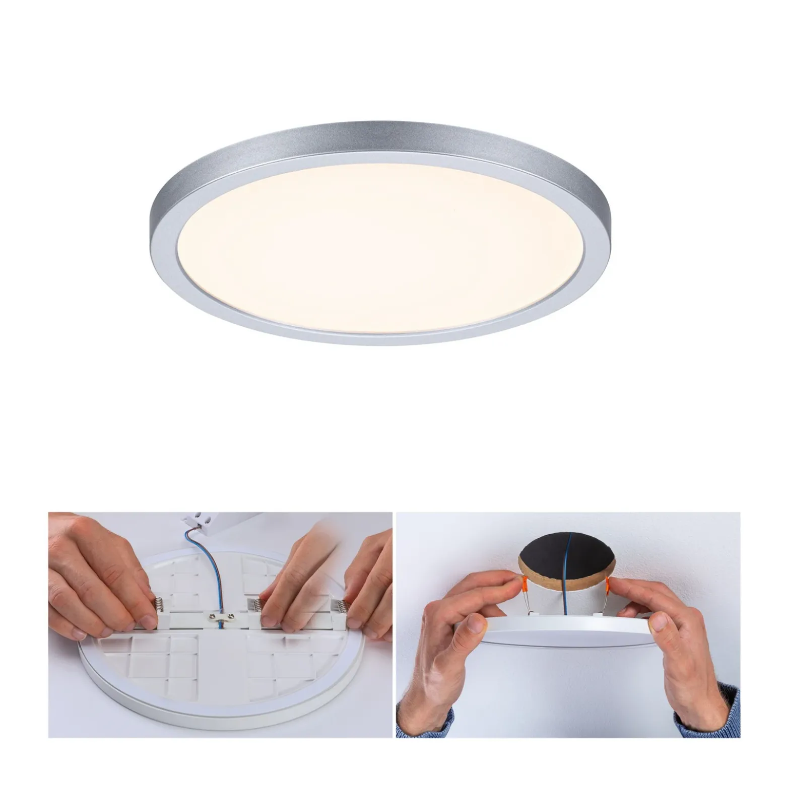Paulmann panel Aero 830 redondo cromo 3 dim 17,5cm