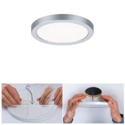 Paulmann panel LED Aero 4.000K redondo cromo 11,8