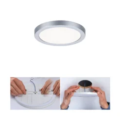 Paulmann panel LED Aero 4.000K redondo cromo 11,8