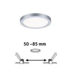 Paulmann panel LED Aero 4.000K redondo cromo 11,8