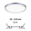 Paulmann panel LED Aero 4.000K redondo cromo 17,5