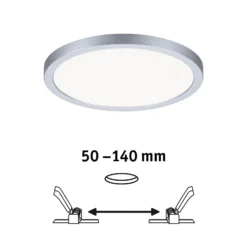 Paulmann panel LED Aero 4.000K redondo cromo 17,5