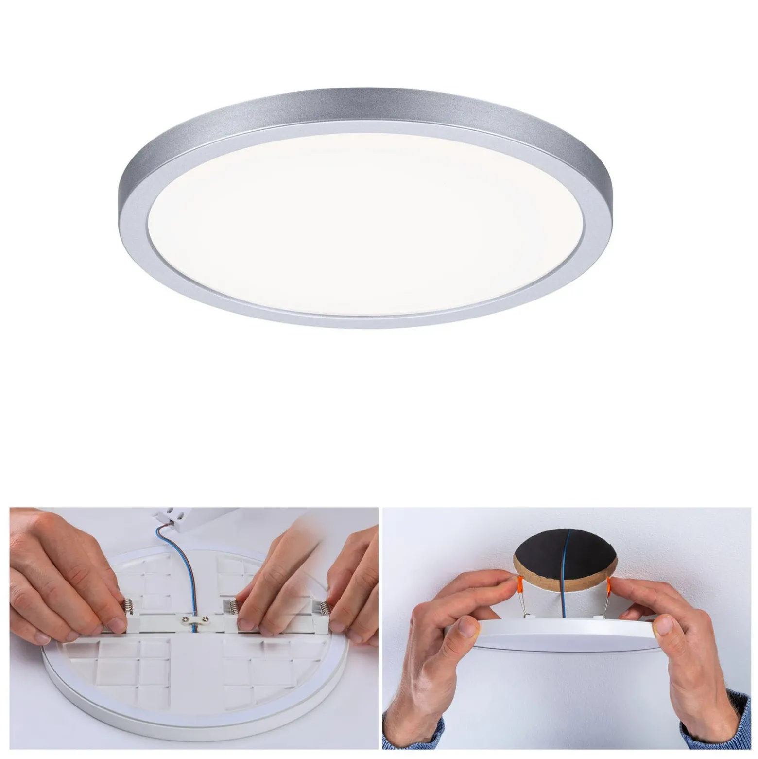 Paulmann panel LED Aero 4.000K redondo cromo 17,5