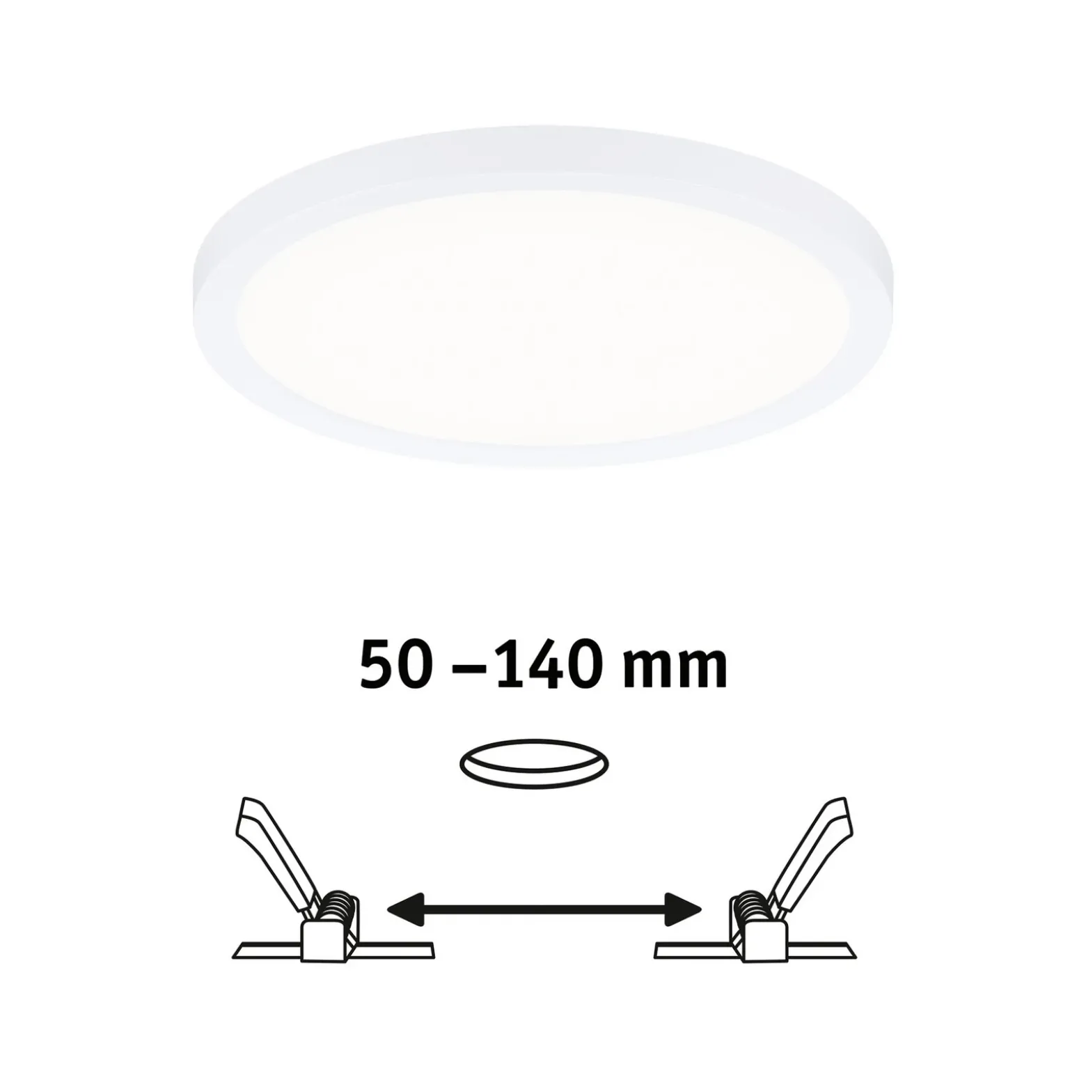 Paulmann panel LED Aero 4.000K redondo blanco 17,5