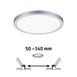 Paulmann panel LED Aero 4.000K redondo cromo 17,5