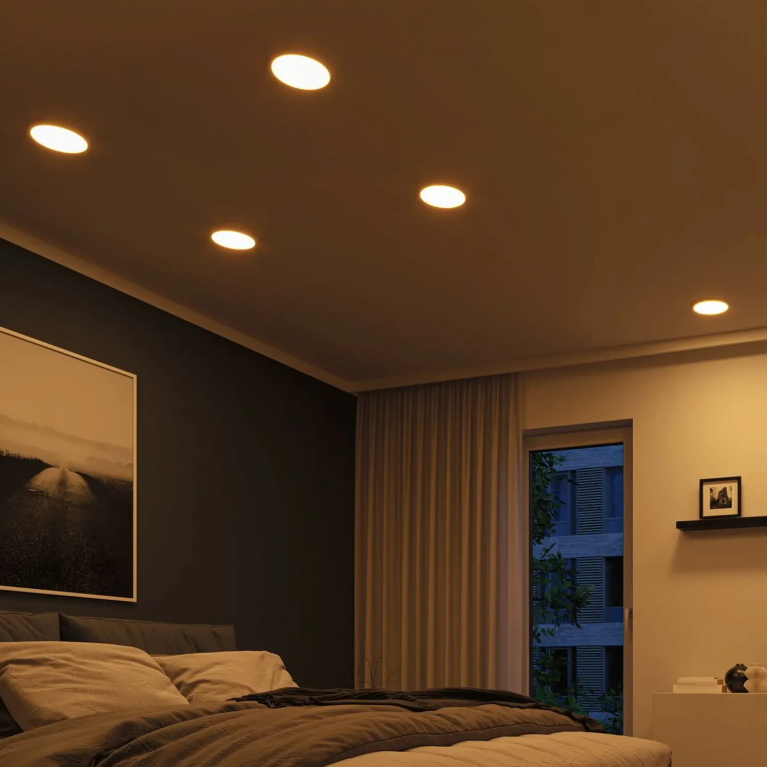 Paulmann panel LED Aero ZigBee redondo cromo 17,5