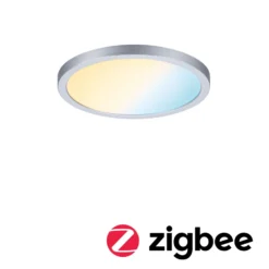 Paulmann panel LED Aero ZigBee redondo cromo 17,5