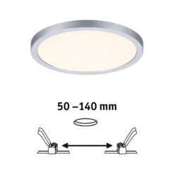 Paulmann panel LED Aero ZigBee redondo cromo 17,5