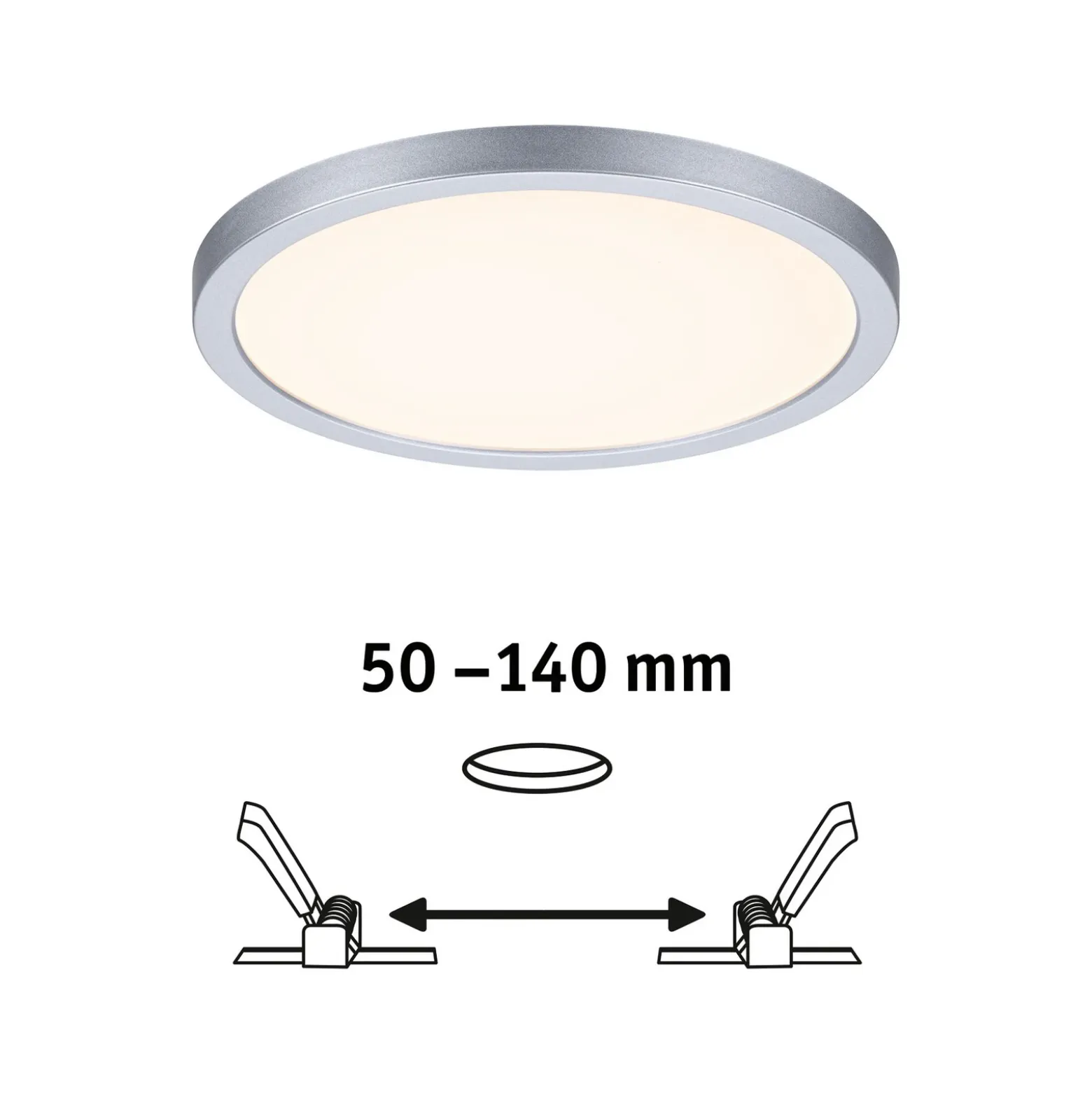Paulmann panel LED Aero ZigBee redondo cromo 17,5