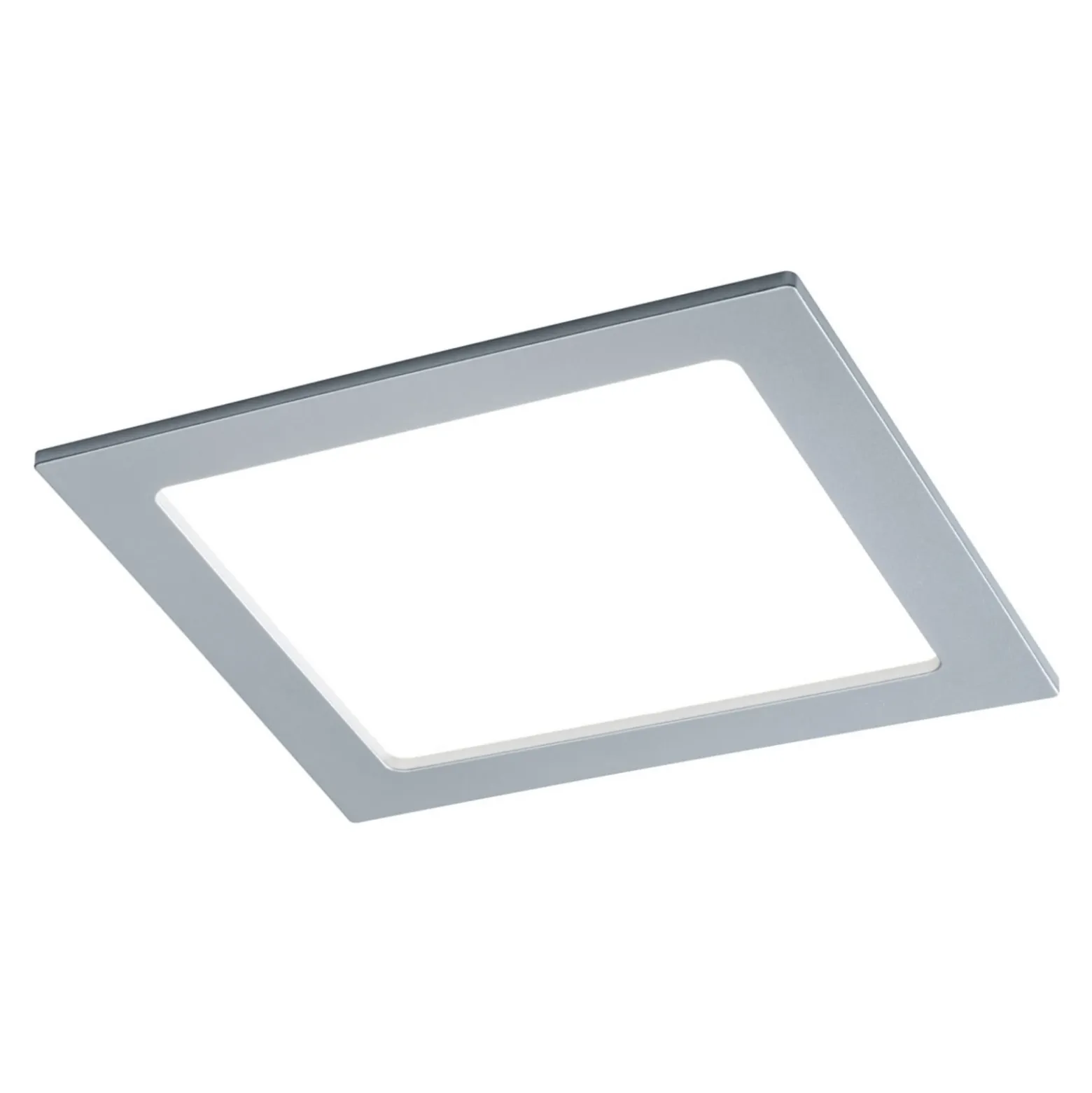 Paulmann panel LED empotrado angular, 18W, cromo