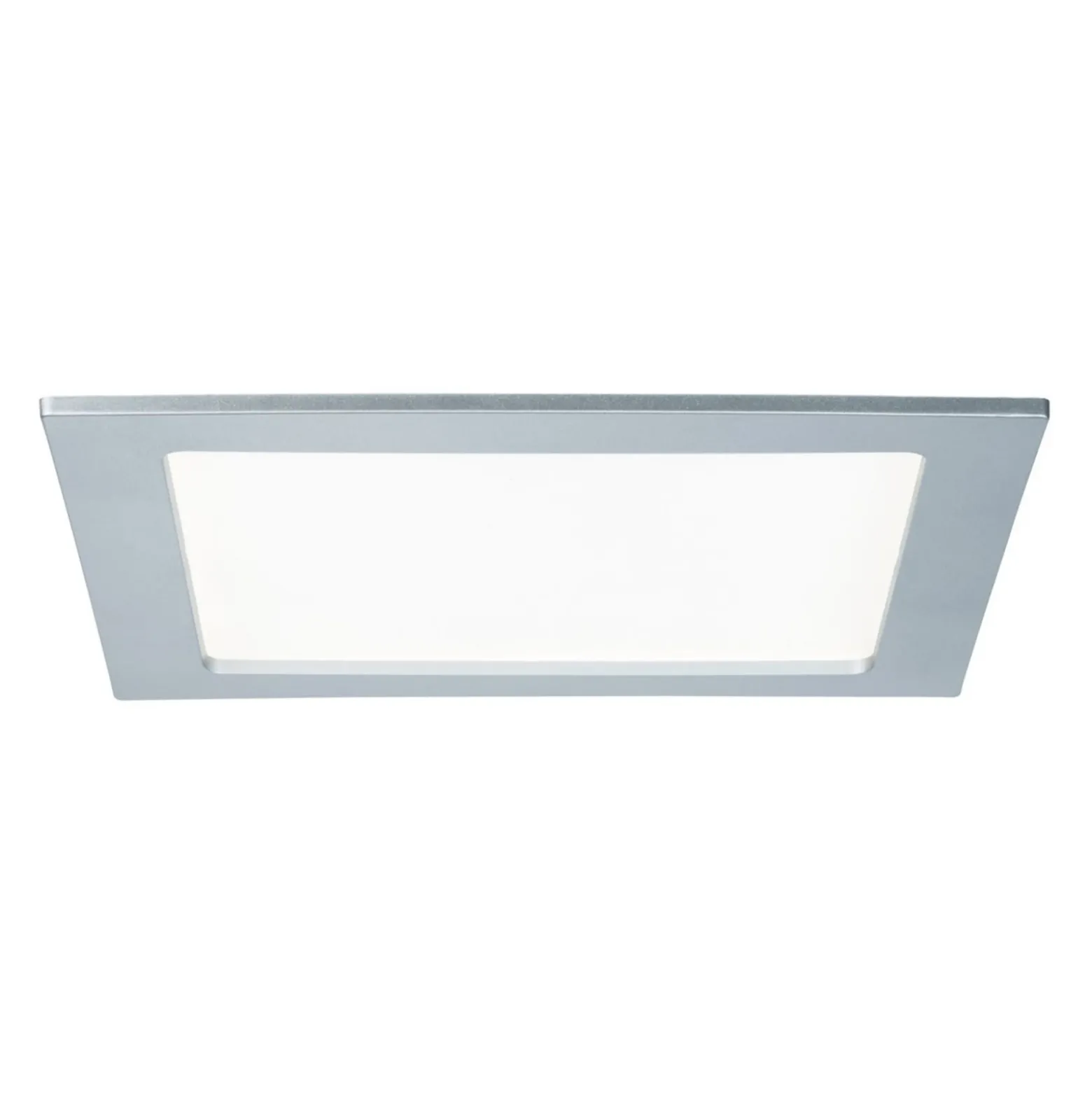 Paulmann panel LED empotrado angular, 18W, cromo