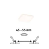 Paulmann panel LED Veluna 3.000K angular 7,5 cm