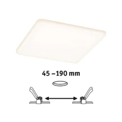 Paulmann panel LED Veluna 3.000K angular 18,5 cm