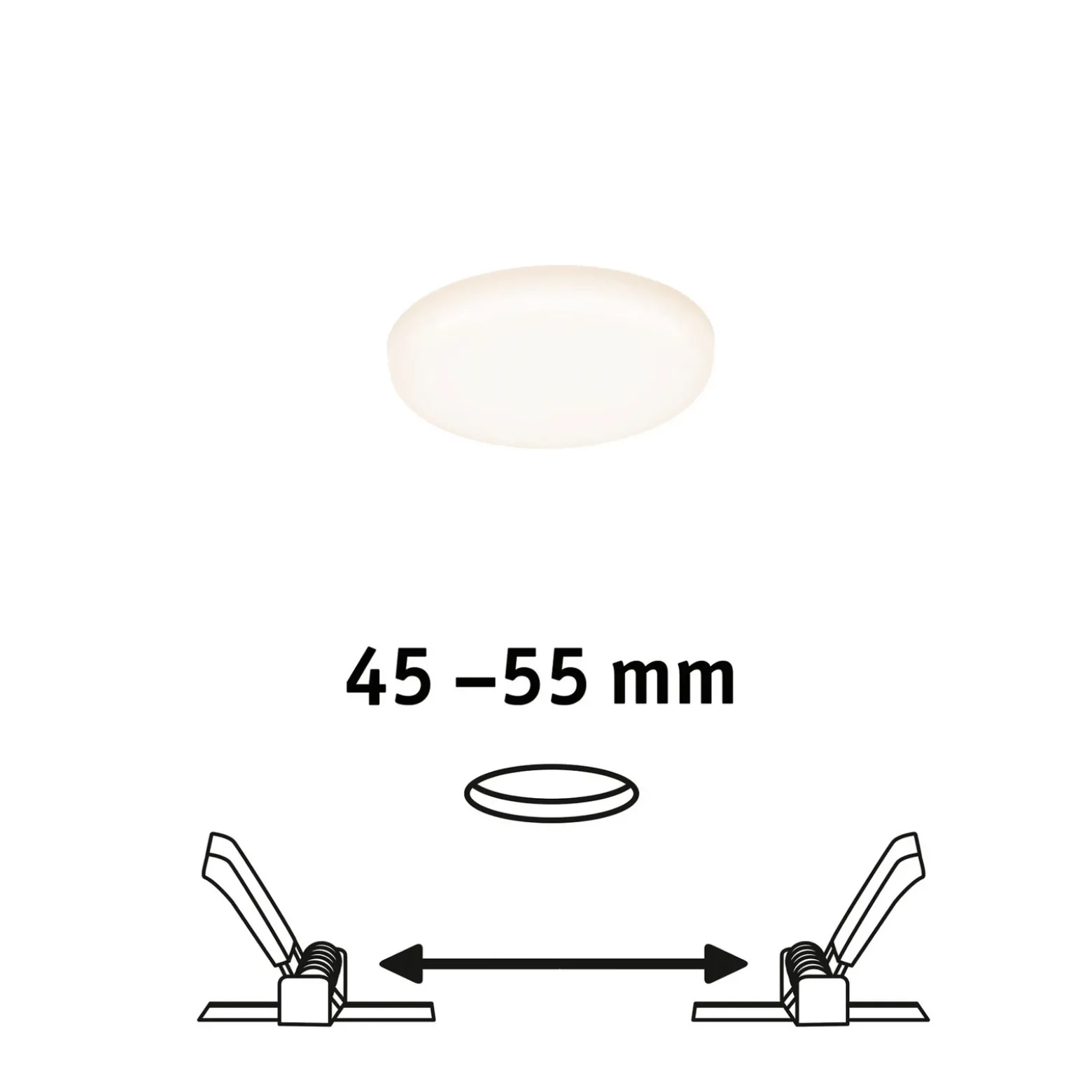 Paulmann panel LED Veluna 3.000K redondo 7,5cm