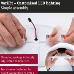 Paulmann panel LED Veluna 3.000K redondo 7,5cm