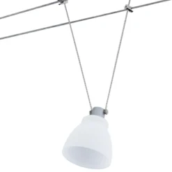 Paulmann pantalla de vidrio Wolbi blanco