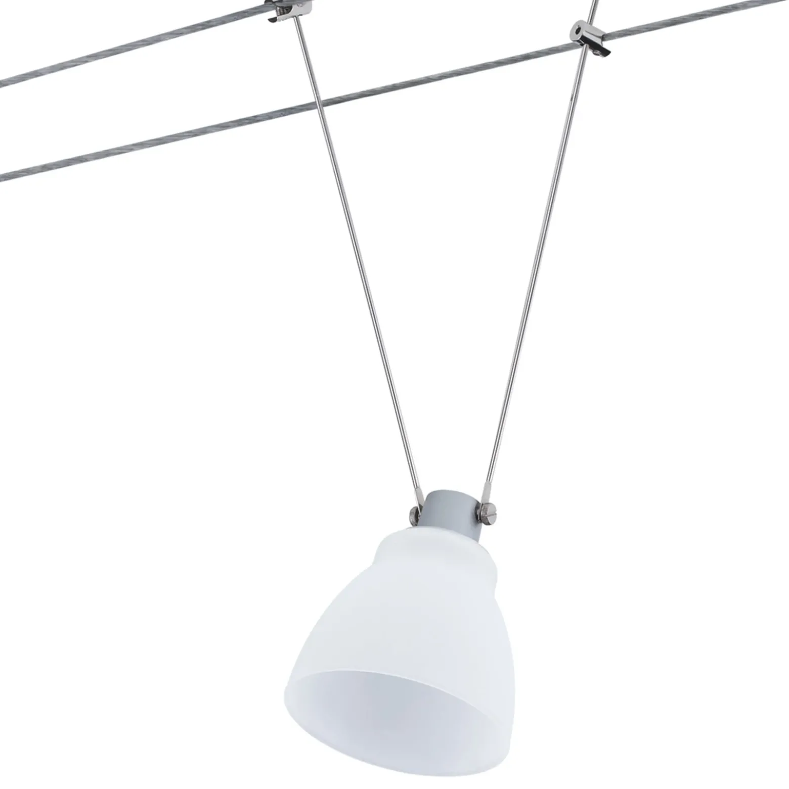 Paulmann pantalla de vidrio Wolbi blanco