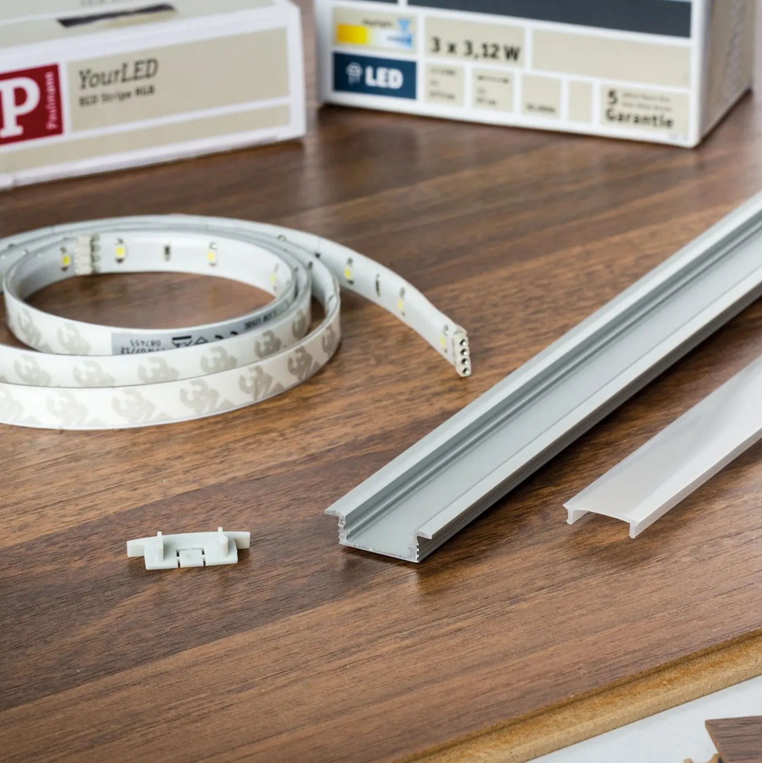 Paulmann Perfil empotrable FLOOR para tiras LED 1m