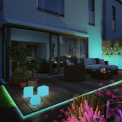 Paulmann Plug & Shine tira LED neón 2 m, ZigBee, RGB, IP67