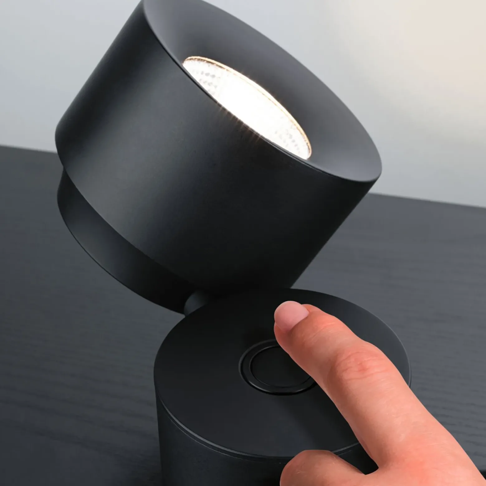 Paulmann Puric Pane I lámpara mesa LED, alto 16 cm