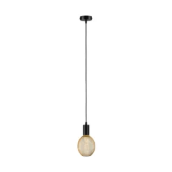 Paulmann Ravi casquillo colgante E27, negro mate