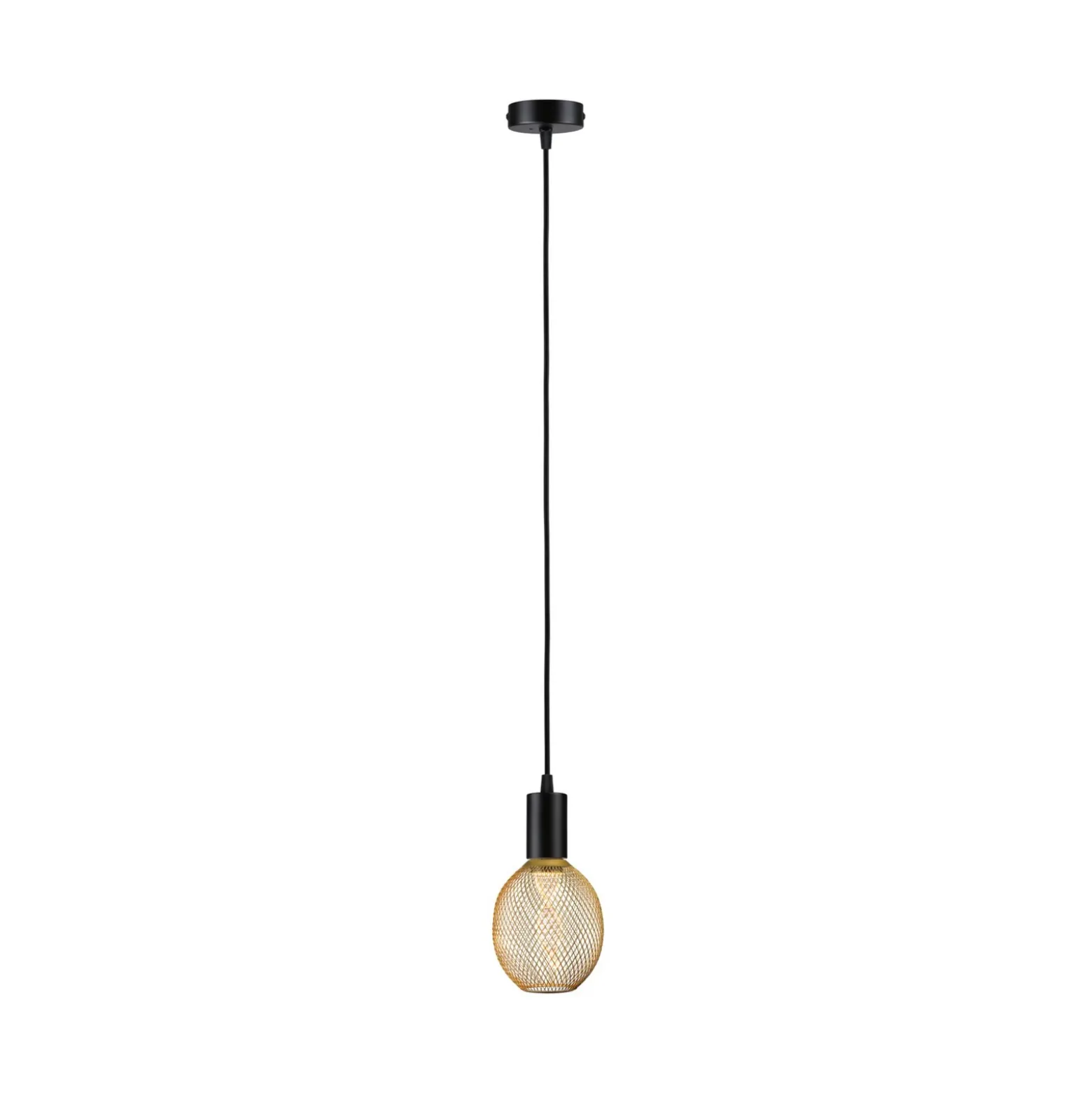 Paulmann Ravi casquillo colgante E27, negro mate
