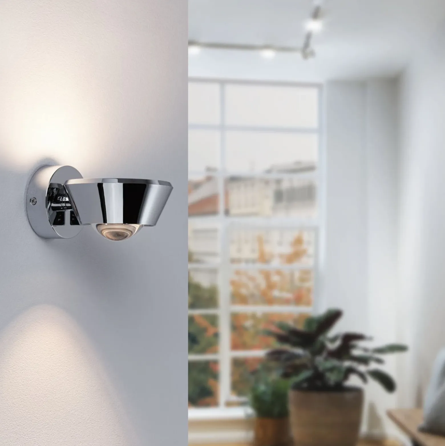 Paulmann Sabik Aplique de pared LED cromo