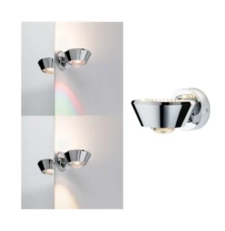 Paulmann Sabik Aplique de pared LED cromo