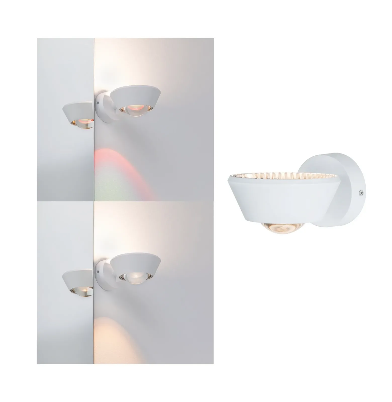 Paulmann Sabik Aplique de pared LED blanco mate