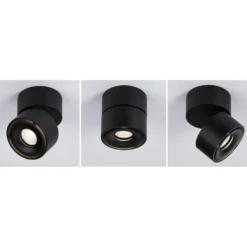 Paulmann Spircle foco de techo LED negro mate