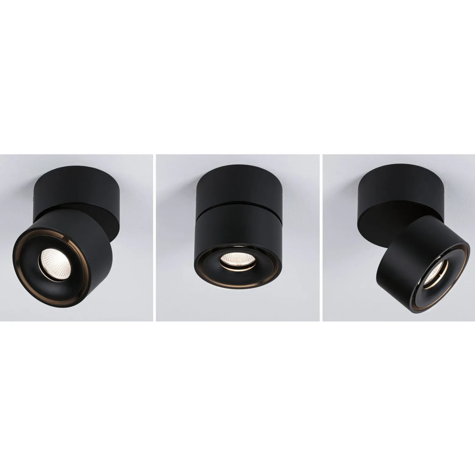 Paulmann Spircle foco de techo LED negro mate