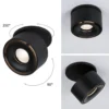 Paulmann Spircle lámpara empotrada LED negro mate