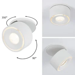 Paulmann Spircle lámpara empotrada LED blanco mate