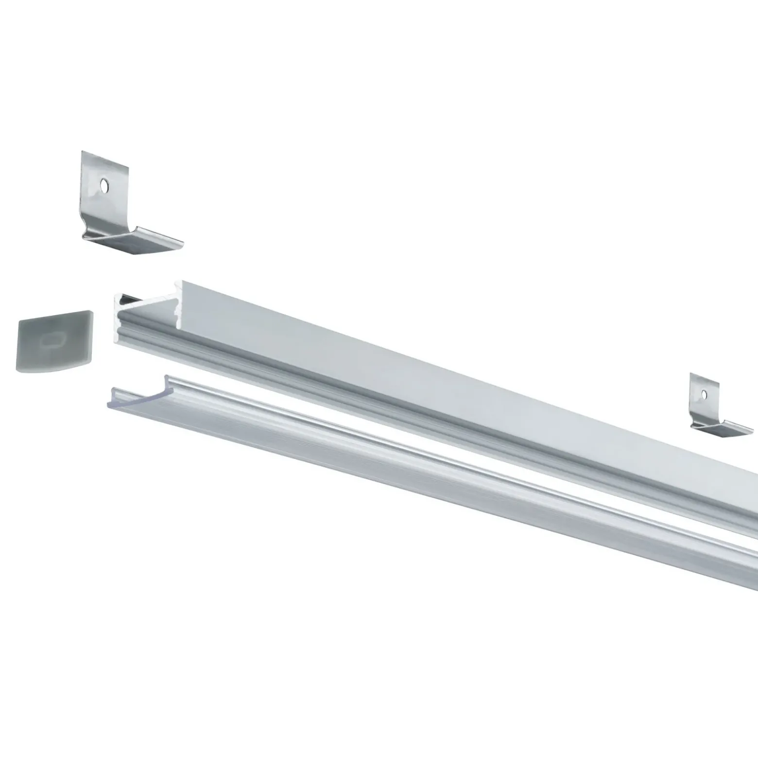 Paulmann Square Profil aluminio difusor satén 2m