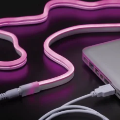 Paulmann tira LED Neon Colorflex USB 1 m rosa