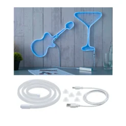 Paulmann tira LED Neon Colorflex USB 1 m azul