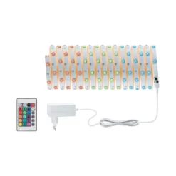 Paulmann tira LED TIP, 10 m, blanco, plástico, RGB