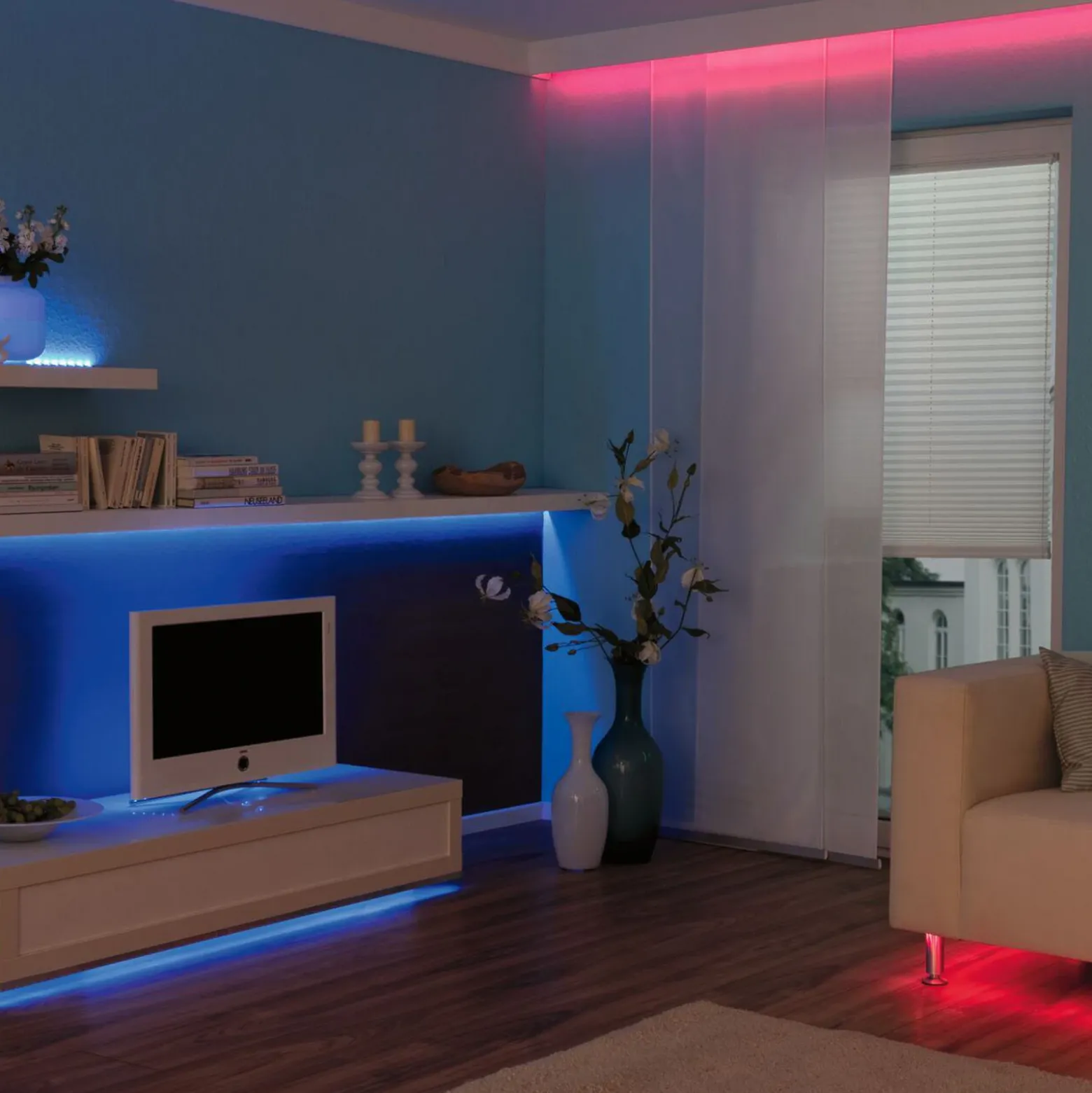 Paulmann tira LED TIP, 10 m, blanco, plástico, RGB