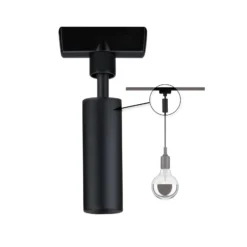 Paulmann URail adaptador colgante 50W negro