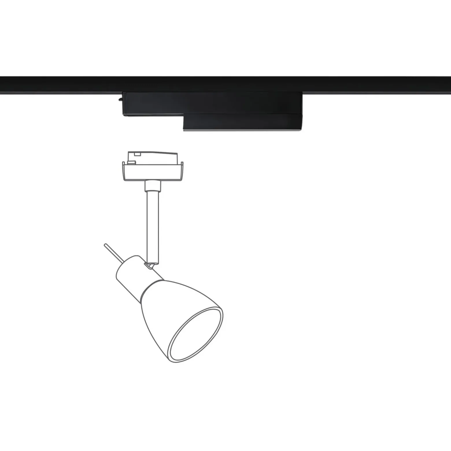 Paulmann URail adaptador de riel, ZigBee, negro