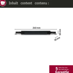 Paulmann URail Adaptador de riel Zigbee Atenuable/Interruptor cromado mate