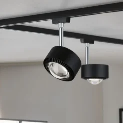 Paulmann URail Aldan foco LED, negro mate, metal, CCT