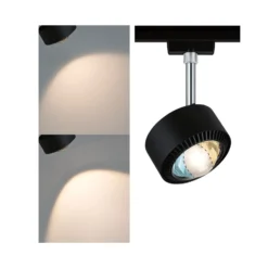 Paulmann URail Aldan foco LED, negro mate, metal, CCT