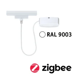 Paulmann URail Alimentación de cable ZigBee 1 m, blanco señal